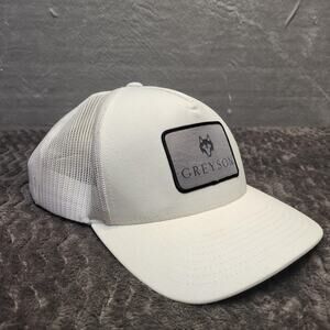 Greyson Clothiers Hat Cap Trucker Snap Back Mens One Size White Mesh Adjustable